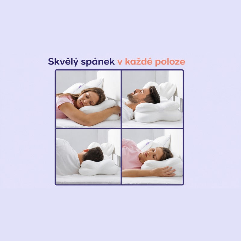 CloudAlign – ergonomický polštář na krk s chladivým povlakem