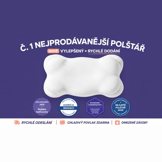 CloudAlign – ergonomický polštář na krk s chladivým povlakem