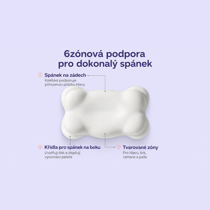 CloudAlign – ergonomický polštář na krk s chladivým povlakem